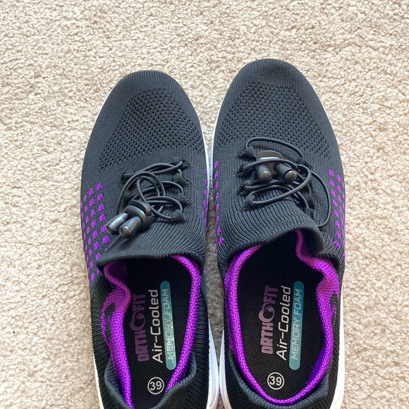 Orthofit Shoes, Black and Purple, Women's Size 8.5 - Picture 1 of 1